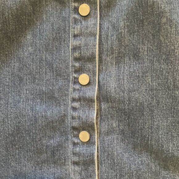 NY JEANS • jean button skirt • - Picture 5 of 8